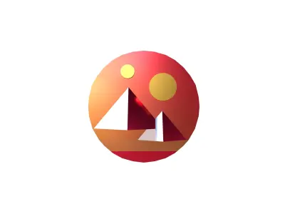 Decentraland Coin v1 002 Low-poly 3D model