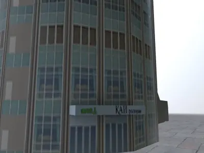 Moscow Red Hills Low-poly 3D model