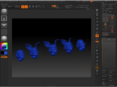 HEAD MIX 2 LORDS OF THE NIGHT 3D print model
