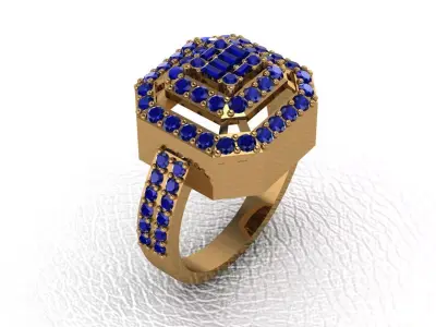 light gram ring-217 3D print model