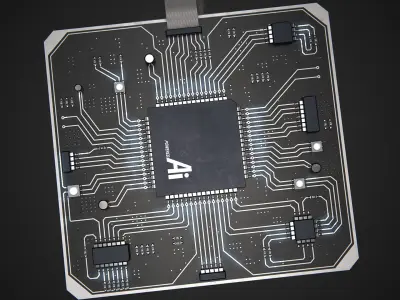 AI Module PBR Low-poly 3D model