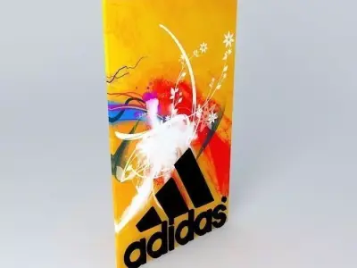 Adidas - Signboard(with Contest-Entry-by-Hornsby) Free 3D model