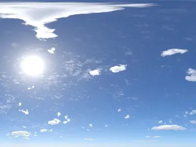 Skydome HDR - Sunny Noon Stratus Clouds Sky - 4 Texture