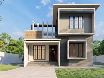 Two storeyed building 3D model 3D model get