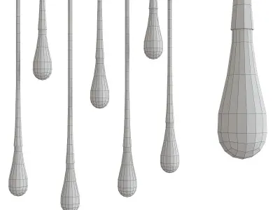 Chandelier The Pour par Design Haus Liberty 3d model Low-poly 3D model