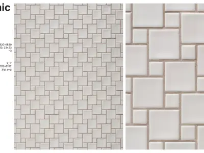 Square Tile in Hopscotch Layout Texture