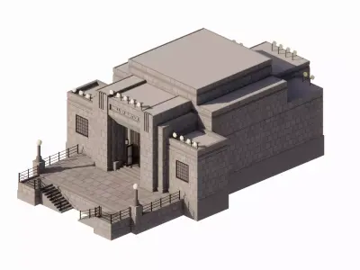 Hunger Games - District 12 Hall of Justice 3D model