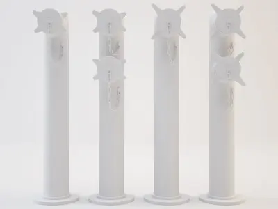 Japanese Fire Hydrant 3D model
