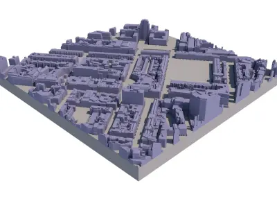 London city tile Level 2 block TQ2981 North East 3D model