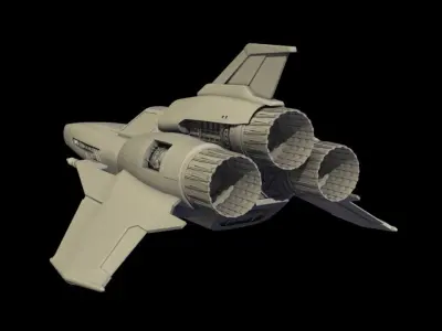 SCI-FI Starfighter Viper Mk2  3D model