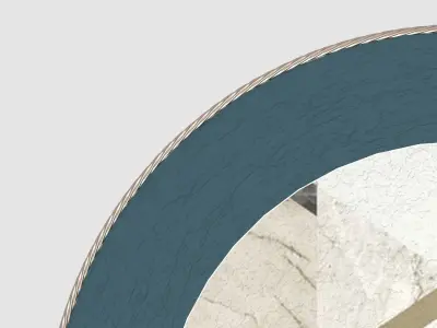 Rug04 round marble floor mats for living room 3D model