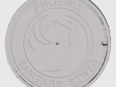 Sanitary Manhole Cover 3D model