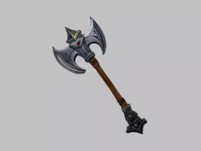 fancy axe3 Low-poly 3D model