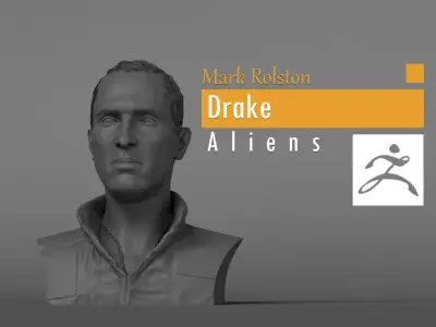 Mark Rolston - Drake - Aliens 3D print model