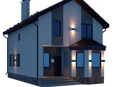 Cottage 2 house design 3D model