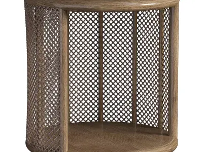 TARU SIDE TABLE by bakerfurniture 3D model
