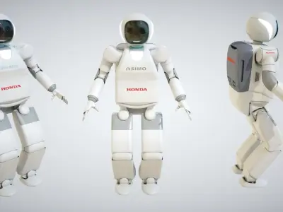 Asimo Robot Low-poly 3D model