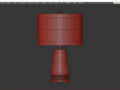 FRANKFORT CONE TABLE LAMP Low-poly 3D model