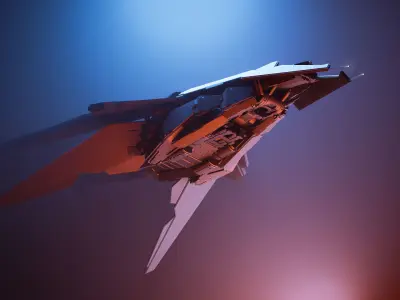 spacefighter WASP 3D model