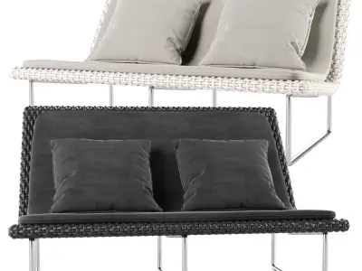 Sand Loveseat by Paola Lenti  3D model