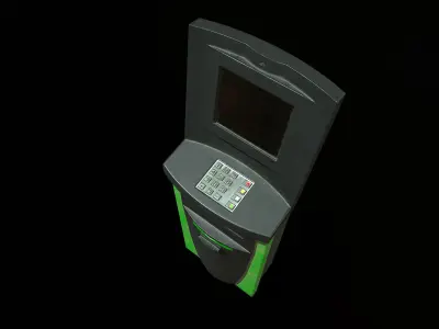 Cash Terminal 01 Low-poly 3D model