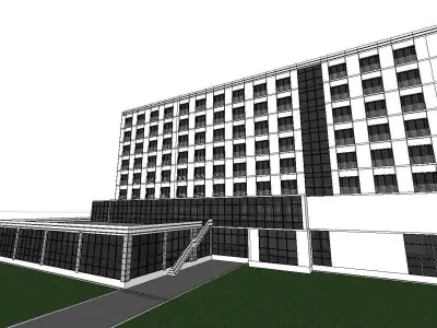 vacation spot-Resort-Fashion Leisure Hotel-0137 3D model