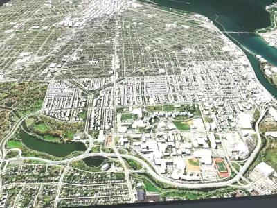 Cityscape Buffalo USA 3D model