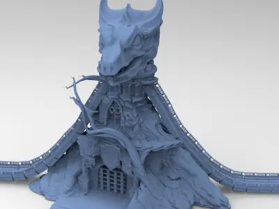 Eternia inspired Dragon castle  3D model