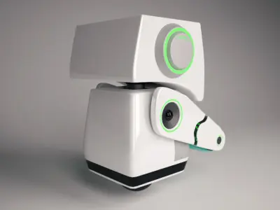 Cute robot 3D model