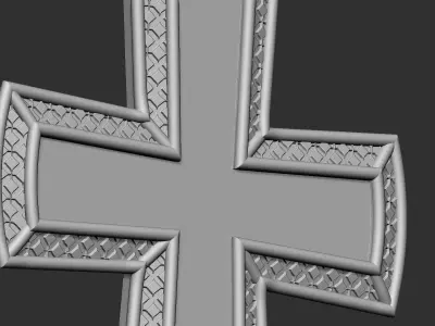 Jesus Cross 04 3D print model