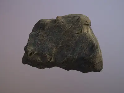 Large Rock  Low poly PBR Game Ready Low-poly 3D model