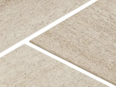 Carpet set 9140 - Hand-knotted Wool Stripe Rug - 5k 3D model