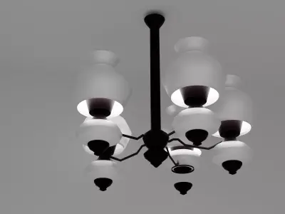white lamp 3D model buy