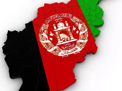3d Political Map of Afghanistan 3D model