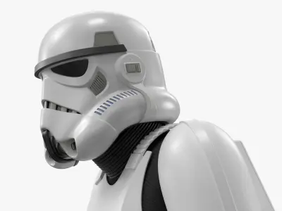  Star Wars Imperial Stormtrooper Running with Blaster 