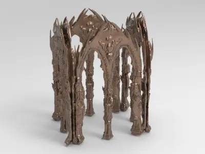 Celtic Irish Ruin Archway  3D model