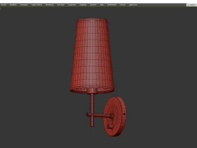 NOAH SHADED BATH SCONCE Low-poly 3D model