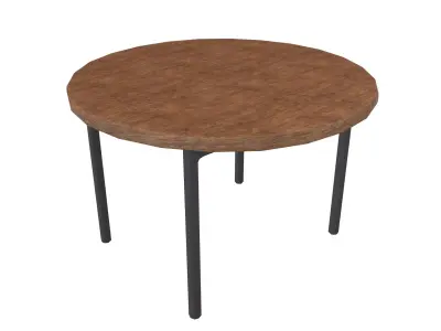 Round Table V1 002 Low-poly 3D model