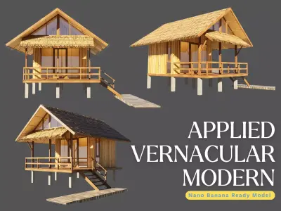 Ricefield Cabin - Home at Weekend Series - Tiny Home 3D model