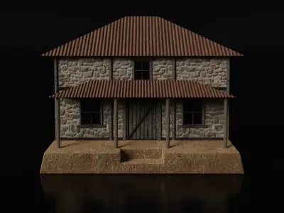 The Medieval House - Game Ready Medieval House -  Low-poly 3D model