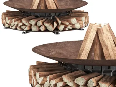 Fuocolo fire pit 3D model