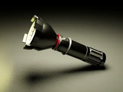 Flashlight Low-poly 3D model