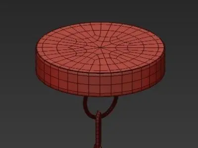 6 Lights Modern Pendant Lighting Golden Ceiling 3D model