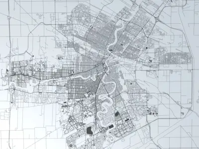Winnipeg Road Network and Streets 3D model