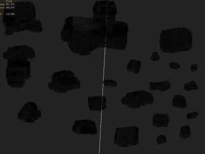 Mountain Hengshan - Mountain Rock Group 02 3D model