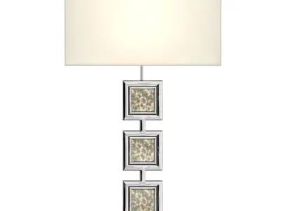 Silver Table Lamp 3D model