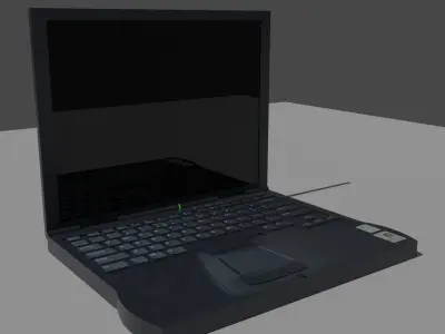 Old Notebook Low-poly 3D model