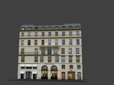 Typical Parisian Apartment 3d Building 05 3D model