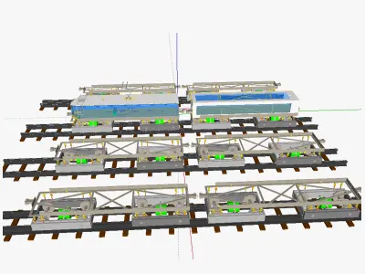 Modular train EM 3D model