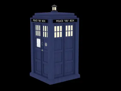 TARDIS police box 3D model